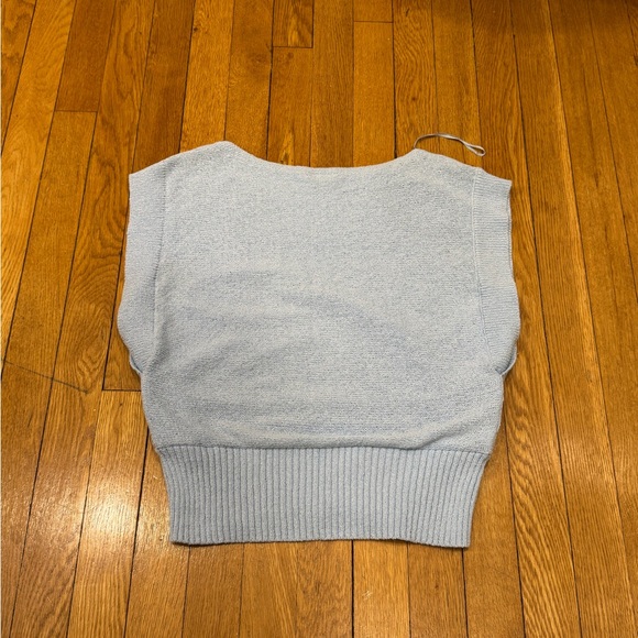 Ann Taylor Factory Light Blue Sleeveless Sweater - Picture 5 of 5